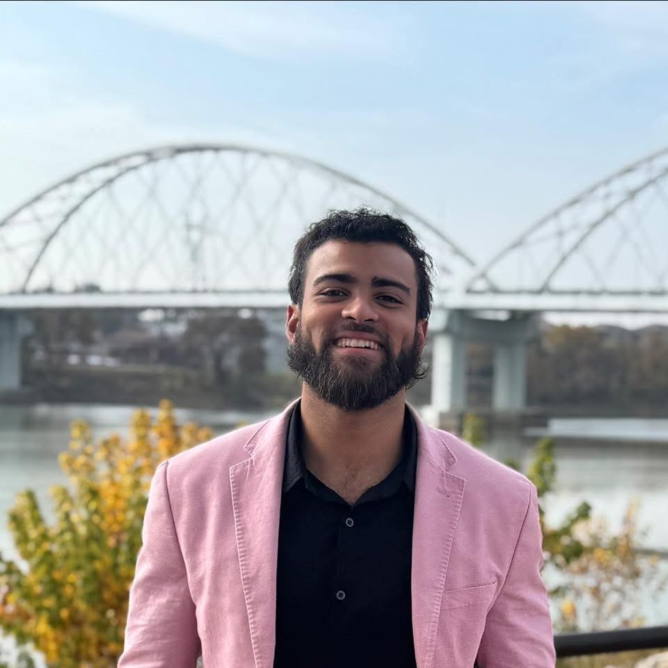 Madison Burke by the Arkansas River bridge